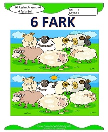 İki Resim Arasındaki Farkı Bul Etkinliği